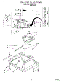 05 - Machine Base parts for Whirlpool Washer 8LSC6244BN2 from AppliancePartsPros.com