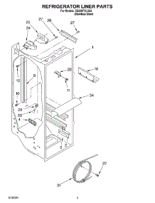 02 - Refrigerator Liner Parts parts for Whirlpool Refrigerator SS25HFXLS00 from AppliancePartsPros.com