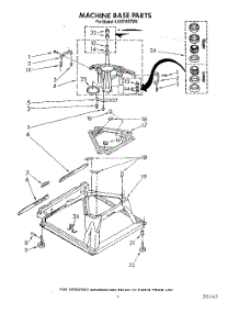 07 - Machine Base parts for Whirlpool Washer LA5578XTF0 from AppliancePartsPros.com