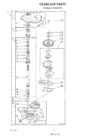 10 - Gearcase parts for Whirlpool Washer LA5668XTW0 from AppliancePartsPros.com