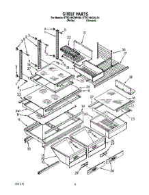 04 - Shelf, Lit / Optional parts for Kitchenaid Refrigerator KTRC18KXAL30 from AppliancePartsPros.com