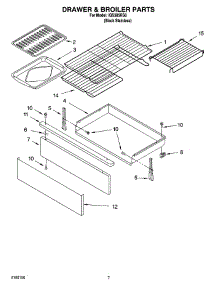 05 - Drawer & Broiler Parts parts for Whirlpool Range IGS385RS0 from AppliancePartsPros.com