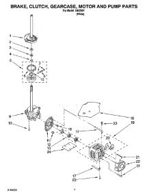 04 - Brake, Clutch, Gearcase, Motor And Pump Parts parts for Whirlpool Washer IM42001 from AppliancePartsPros.com