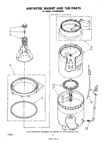 04 - Agitator, Basket, And Tub parts for Whirlpool Washer LA7400XMW3 from AppliancePartsPros.com