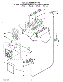 12 - Icemaker Parts, Optional Parts (Not Included) parts for Whirlpool Refrigerator CS22CFXTQ01 from AppliancePartsPros.com
