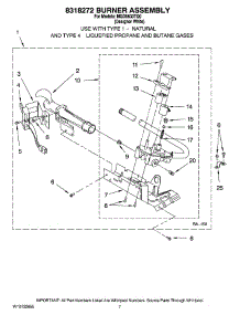 04 - 8318272 Burner Assembly, Optional Parts (Not Included) parts for Maytag Dryer MGD5630TQ0 from AppliancePartsPros.com
