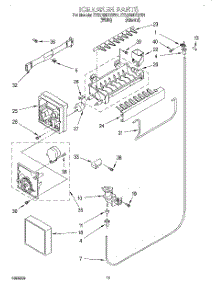 07 - Ice Maker parts for Whirlpool Refrigerator ET22RMXGN01 from AppliancePartsPros.com