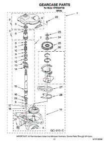 08 - Gearcase Parts, Optional Parts (Not Included) parts for Maytag Washer NTW5400TQ0 from AppliancePartsPros.com