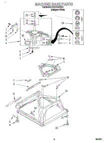 06 - Machine Base parts for Whirlpool Washer 6LBR7255BQ1 from AppliancePartsPros.com