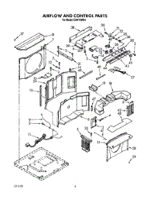 03 - Air Flow And Control parts for Whirlpool Air Conditioner CAH12WB4 from AppliancePartsPros.com