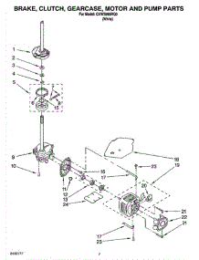 04 - Brake, Clutch, Gearcase, Motor And Pump Parts parts for Whirlpool Washer CAWS966RQ0 from AppliancePartsPros.com