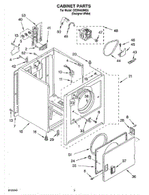02 - Cabinet Parts parts for Whirlpool Dryer CEDX463MQ0 from AppliancePartsPros.com