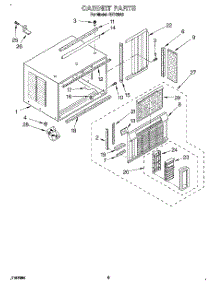 04 - Cabinet parts for Whirlpool Air Conditioner RE123A2 from AppliancePartsPros.com