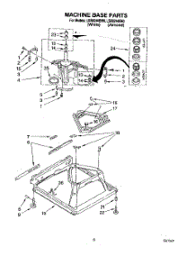 06 - Machine Base parts for Whirlpool Washer LSR8244BN0 from AppliancePartsPros.com