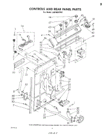 03 - Controls And Rear Panel parts for Whirlpool Washer LA5460XPW1 from AppliancePartsPros.com