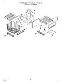 08 - Freezer Shelf parts for Kitchenaid Refrigerator KSSC36MHS00 from AppliancePartsPros.com