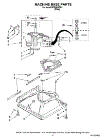 05 - Machine Base Parts parts for Maytag Washer MTW5600TQ1 from AppliancePartsPros.com