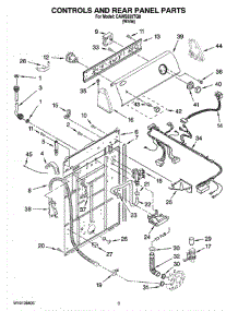 02 - Controls And Rear Panel Parts parts for Whirlpool Washer CAWS522TQ0 from AppliancePartsPros.com