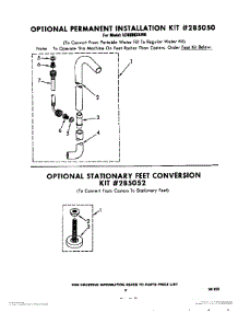 07 - Optional Permanent Installation Kit parts for Whirlpool Washer LC4900XKW0 from AppliancePartsPros.com