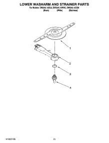 11 - Lower Washarm And Strainer Parts, Optional Parts (Not Included) parts for Whirlpool Dishwasher DW524L1ASS0 from AppliancePartsPros.com