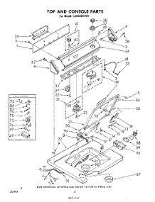 04 - Top And Console parts for Whirlpool Washer LA6800XPW1 from AppliancePartsPros.com