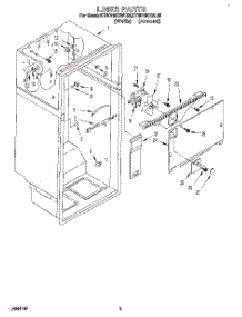 02 - Liner parts for Kitchenaid Refrigerator KTRD18KXAL20 from AppliancePartsPros.com