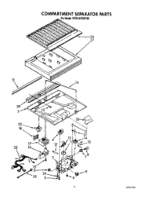 03 - Compartment Separator parts for Kitchenaid Refrigerator KTRI18KXWH00 from AppliancePartsPros.com