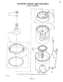 04 - Agitator, Basket And Tub parts for Whirlpool Washer LA5530XPW1 from AppliancePartsPros.com