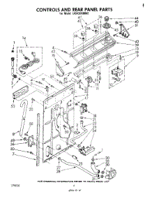 03 - Controls And Rear Panel parts for Whirlpool Washer LA5430XMW2 from AppliancePartsPros.com