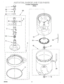 03 - Agitator, Basket And Tub parts for Whirlpool Washer SAWS900HQ0 from AppliancePartsPros.com