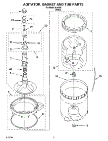 03 - Agitator, Basket And Tub Parts parts for Whirlpool Washer IL44000 from AppliancePartsPros.com