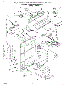 02 - Controls And Rear Panel parts for Whirlpool Washer 8LSP8245BN0 from AppliancePartsPros.com