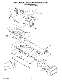 05 - Motor And Ice Container Parts parts for Whirlpool Refrigerator ID5HHEXTS01 from AppliancePartsPros.com