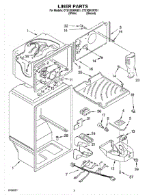 03 - Liner parts for Whirlpool Refrigerator CT21GKXKQ01 from AppliancePartsPros.com