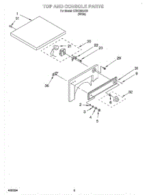 03 - Section parts for Whirlpool Dryer CEDC392JQ0 from AppliancePartsPros.com