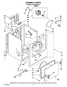 02 - Cabinet Parts parts for Maytag Dryer YAED4370TQ0 from AppliancePartsPros.com