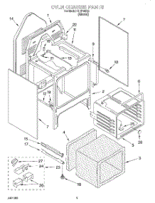 04 - Oven Chassis parts for Whirlpool Range RDP34582 from AppliancePartsPros.com