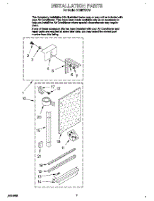 05 - Installation parts for Whirlpool Air Conditioner ACM072XA0 from AppliancePartsPros.com