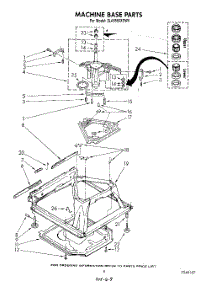 07 - Machine Base parts for Whirlpool Washer 3LA5580XSW0 from AppliancePartsPros.com
