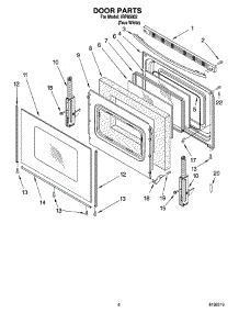 05 - Door Parts, Optional Parts (Not Included) parts for Whirlpool Range IRP85802 from AppliancePartsPros.com
