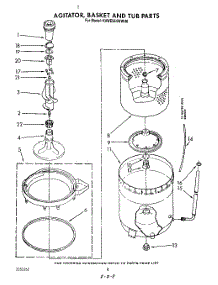 06 - Agitator Basket And Tub parts for Kitchenaid Washer KAWE564WWH0 from AppliancePartsPros.com