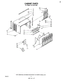 04 - Cabinet Parts parts for Whirlpool Air Conditioner ACP062XM1 from AppliancePartsPros.com
