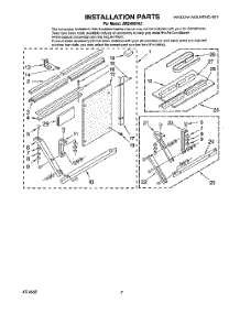05 - Installation parts for Whirlpool Air Conditioner AR2400XA2 from AppliancePartsPros.com