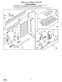 05 - Installation parts for Whirlpool Air Conditioner ACM152XE0 from AppliancePartsPros.com