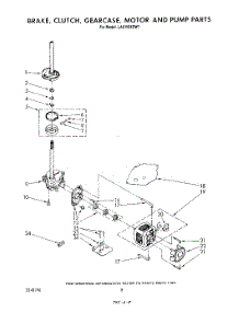 06 - Brake, Clutch, Gearcase, Motor And Pump parts for Whirlpool Washer LA6150XSW1 from AppliancePartsPros.com