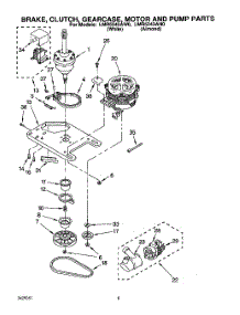 05 - Brake, Clutch, Gearcase, Motor & Pump parts for Whirlpool Washer LMR5243AN0 from AppliancePartsPros.com