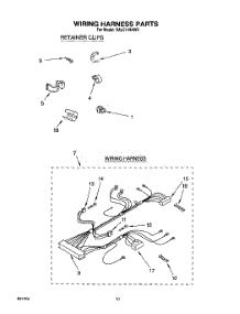 09 - Wiring Harness parts for Whirlpool Washer RAL5144AG0 from AppliancePartsPros.com
