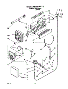 12 - Icemaker, Lit / Optional parts for Whirlpool Refrigerator 3XRZ2727FI01 from AppliancePartsPros.com