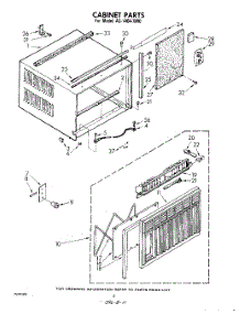 04 - Cabinet parts for Whirlpool Air Conditioner AC1404XM0 from AppliancePartsPros.com