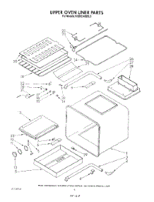 07 - Upper Oven Liner parts for Kitchenaid Oven KGBS246SBL0 from AppliancePartsPros.com
